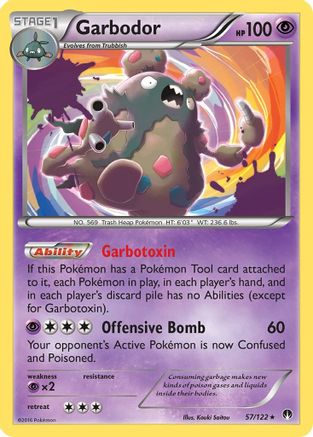 Garbodor 057/122 - XY  BREAKpoint Reverse Holofoil