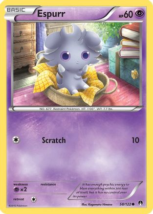 Espurr 058/122 - XY  BREAKpoint Reverse Holofoil