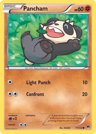 Pancham 071/122 - XY  BREAKpoint Reverse Holofoil