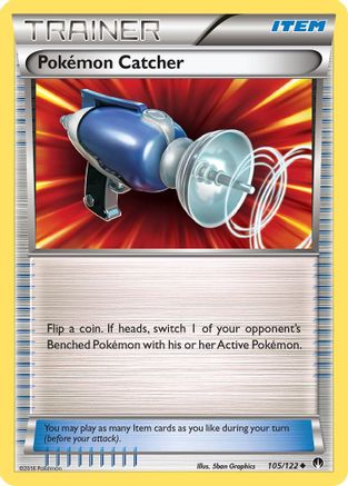Pokemon Catcher 105/122 - XY  BREAKpoint Reverse Holofoil