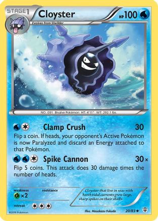 Cloyster 020/83 - Generations Reverse Holofoil