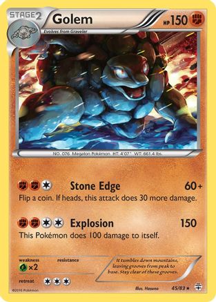 Golem 045/83 - Generations Reverse Holofoil