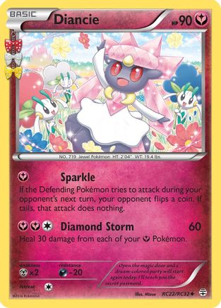 Diancie RC22/RC32 - Generations Radiant Collection Holofoil