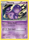 Weezing 028/124 - XY  Fates Collide Reverse Holofoil