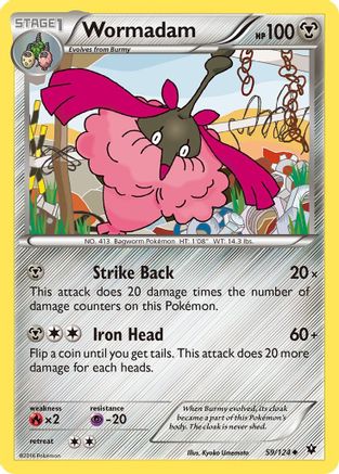 Wormadam 059/124 - XY  Fates Collide Reverse Holofoil