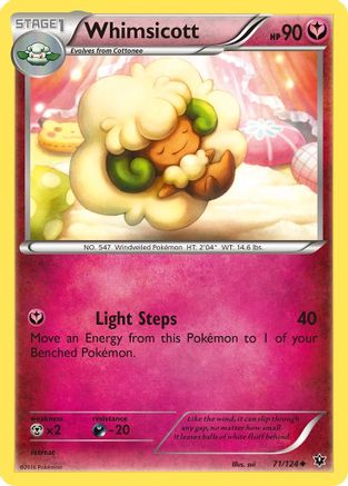 Whimsicott 071/124 - XY  Fates Collide Reverse Holofoil
