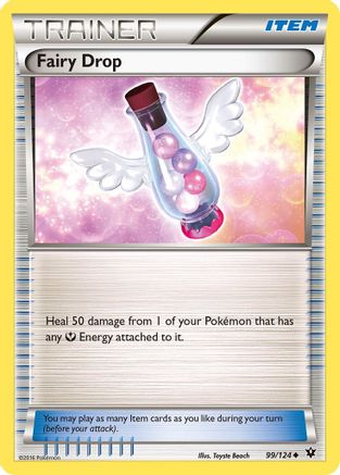 Fairy Drop 099/124 - XY  Fates Collide Reverse Holofoil