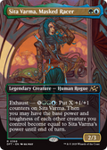 Sita Varma, Masked Racer (DFT-368) - Aetherdrift (Borderless) Foil