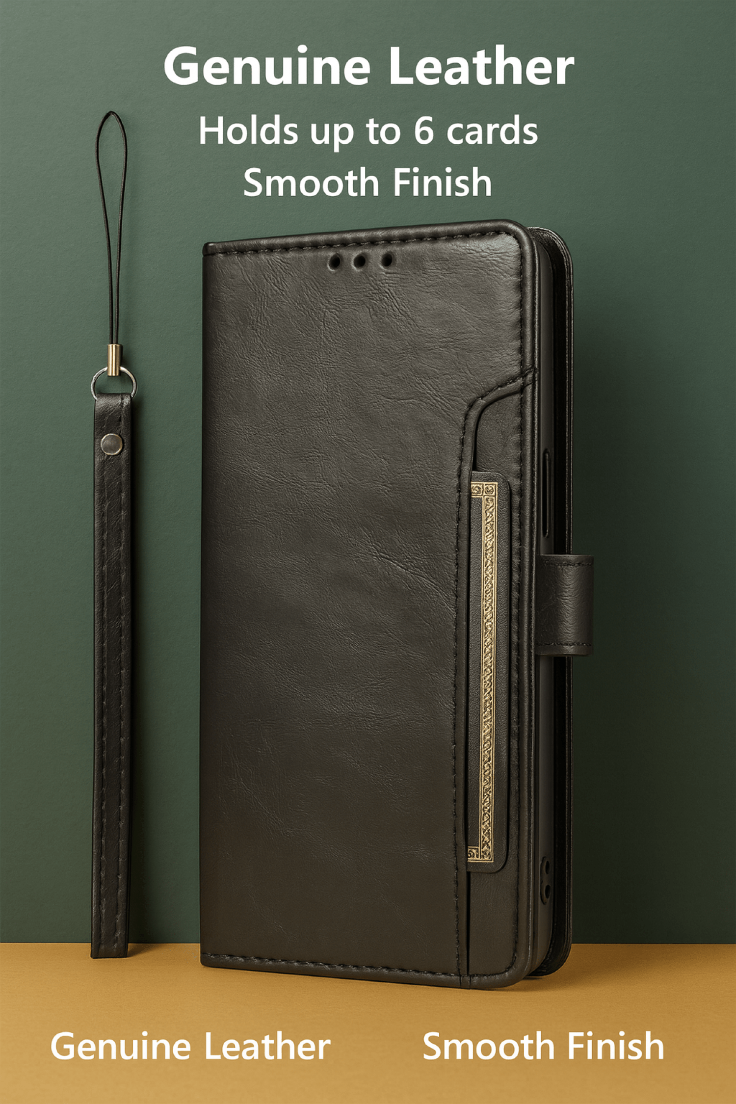 iPhone 17 Pro Max Case - Leather Folio Wallet | Indy Series