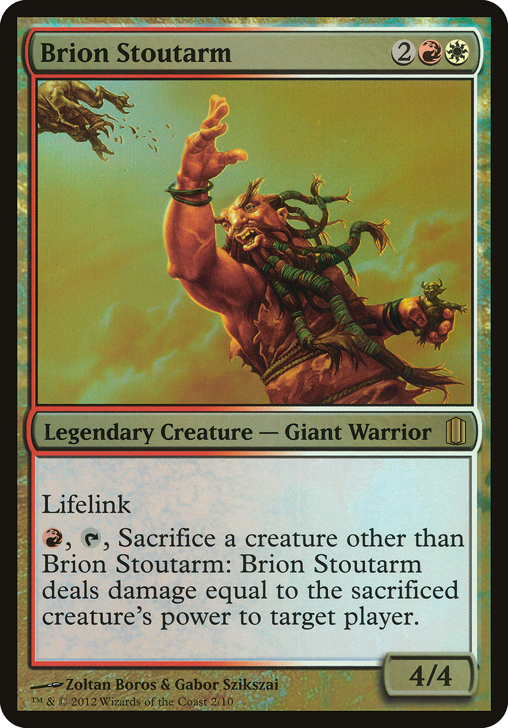 Brion Stoutarm (OVER-) - Commander's Arsenal Oversized Foil