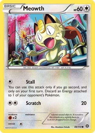 Meowth 088/114 - XY  Steam Siege