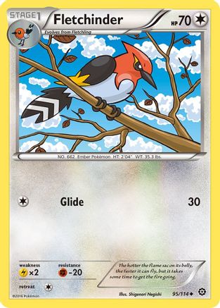 Fletchinder 095/114 - XY  Steam Siege Reverse Holofoil