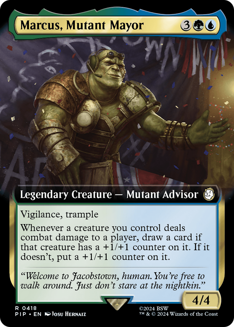 Marcus, Mutant Mayor (PIP-418) - Fallout: (Extended Art) Foil