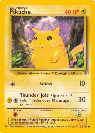 Pikachu 058/102 - Miscellaneous Cards & Products