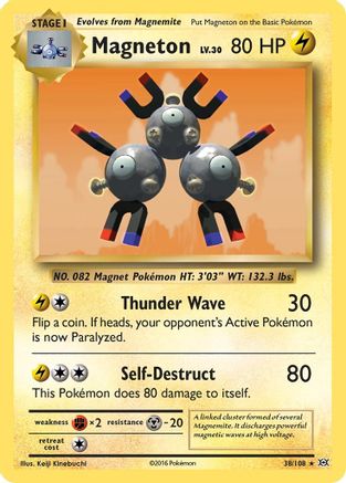 Magneton 038/108 - XY  Evolutions Holofoil