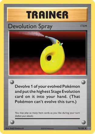 Devolution Spray 076/108 - XY  Evolutions Reverse Holofoil