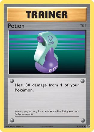 Potion 083/108 - XY  Evolutions Reverse Holofoil