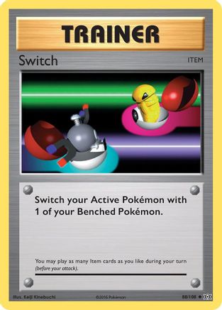 Switch 088/108 - XY  Evolutions Reverse Holofoil