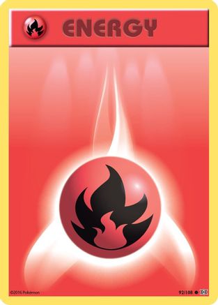 Fire Energy 092/108 - XY  Evolutions