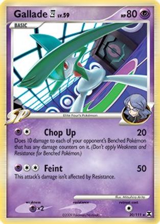 Gallade E4 (DPPt Rising Rivals) 020/111 - Deck Exclusives Holofoil
