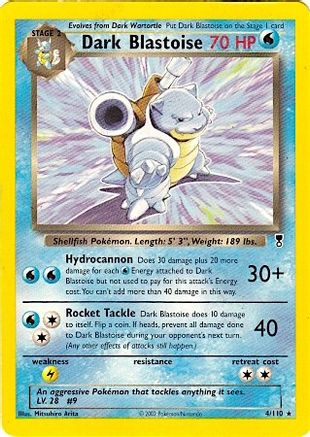 Dark Blastoise (WotC Legendary Collection) 004/110 - Deck Exclusives
