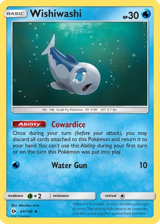 Wishiwashi 044/149 - SM Base Set Reverse Holofoil