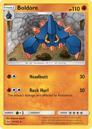 Boldore 070/149 - SM Base Set Reverse Holofoil