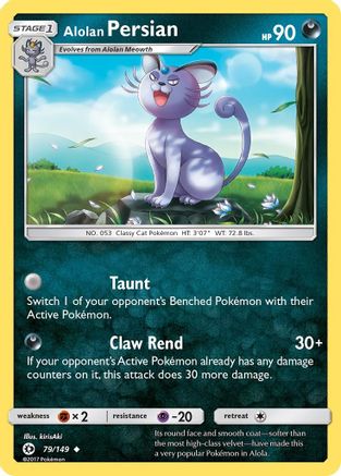 Alolan Persian 079/149 - SM Base Set