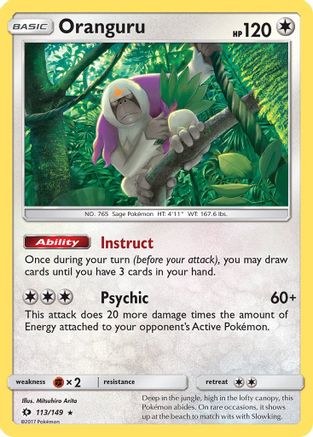 Oranguru 113/149 - SM Base Set Holofoil