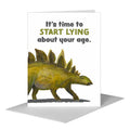 Stegosaurus Dinosaur, Greeting Card (#8218DA)