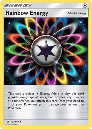 Rainbow Energy 137/149 - SM Base Set Reverse Holofoil