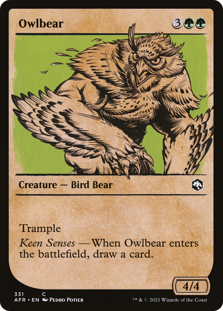 Owlbear (AFR-331) - Adventures in the Forgotten Realms: (Showcase) Foil