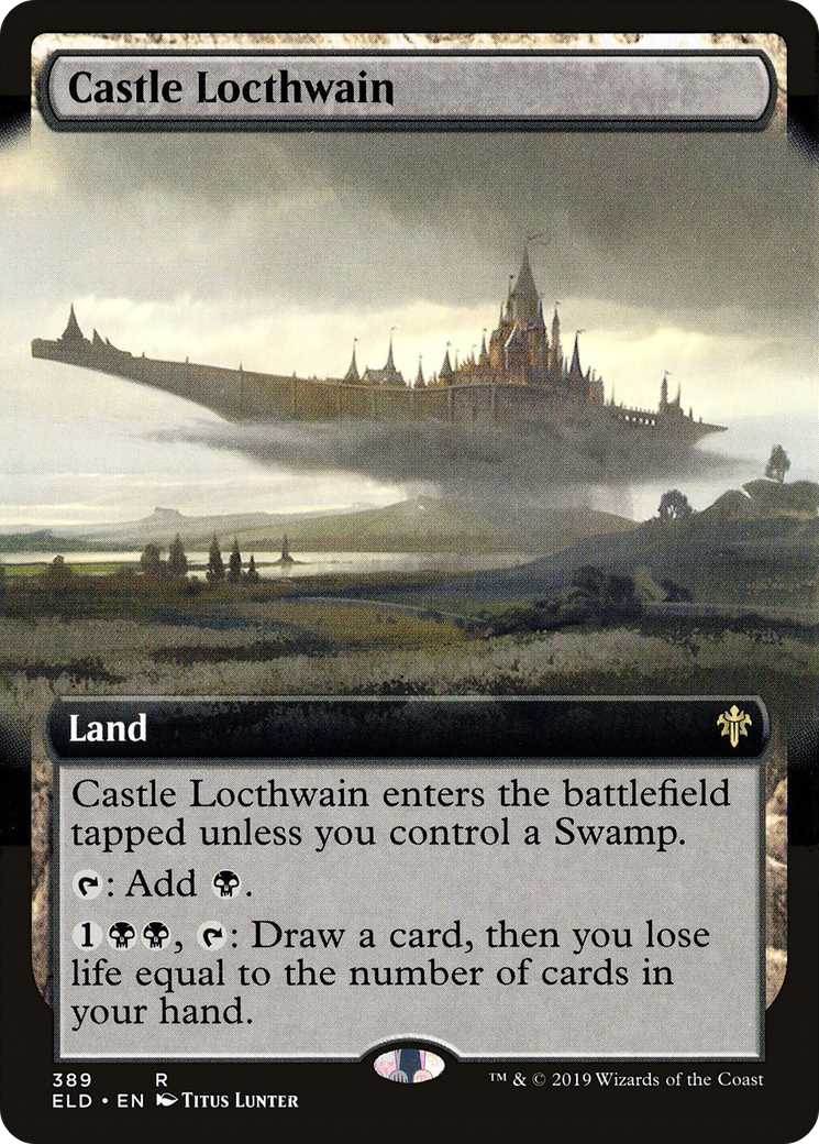 Castle Locthwain (ELD-389) - Throne of Eldraine: (Extended Art)