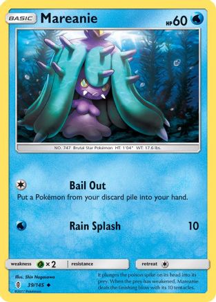 Mareanie 039/145 - SM  Guardians Rising Reverse Holofoil