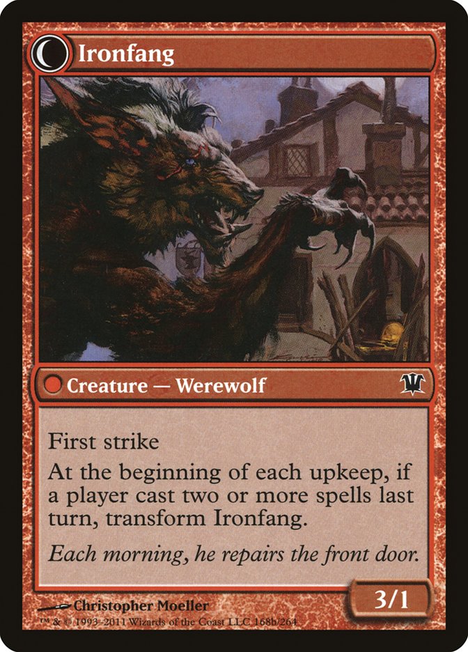 Village Ironsmith // Ironfang (ISD-168) - Innistrad: (Double Faced Transform)
