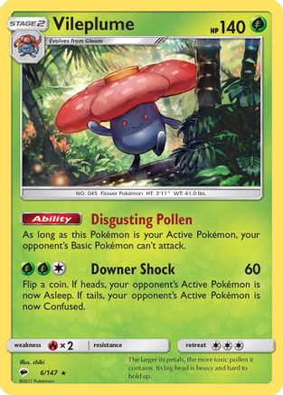 Vileplume 006/147 - SM  Burning Shadows Holofoil