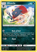 Weavile 086/147 - SM  Burning Shadows Reverse Holofoil