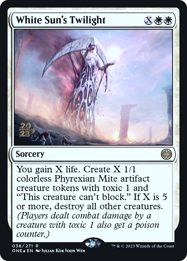 White Sun's Twilight (PRE-38S) - Phyrexia: All Will Be One Promos Foil