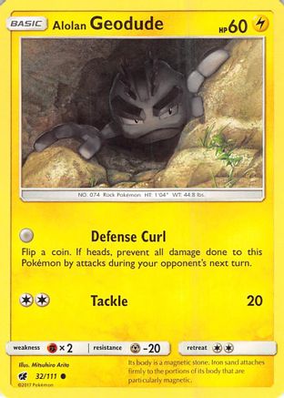 Alolan Geodude 032/111 - SM  Crimson Invasion