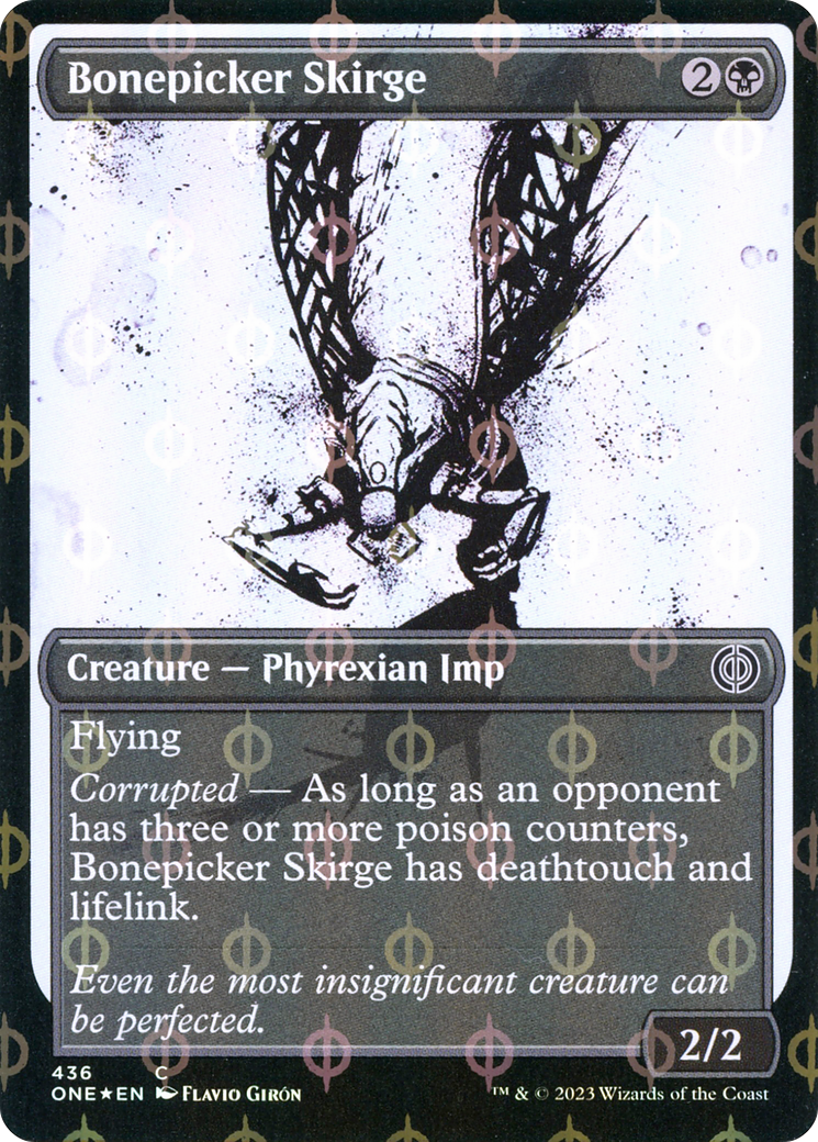 Bonepicker Skirge (ONE-436) - Phyrexia: All Will Be One: (Showcase) Foil