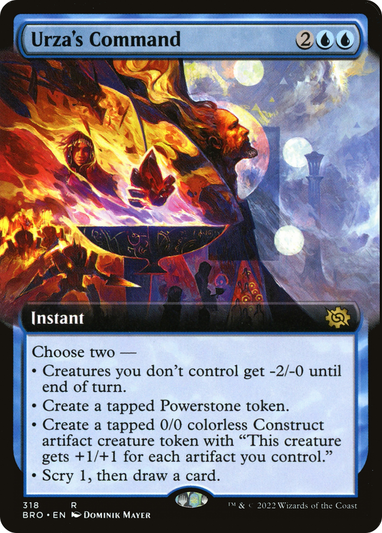 Urza's Command (BRO-318) - The Brothers' War: (Extended Art) Foil