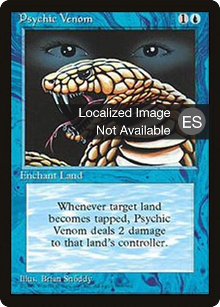 Psychic Venom (4BB-096) - Fourth Edition Foreign Black Border