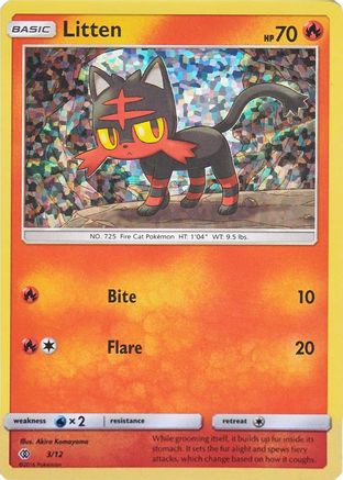 Litten 003/12 - McDonalds Promos 2017 Holofoil