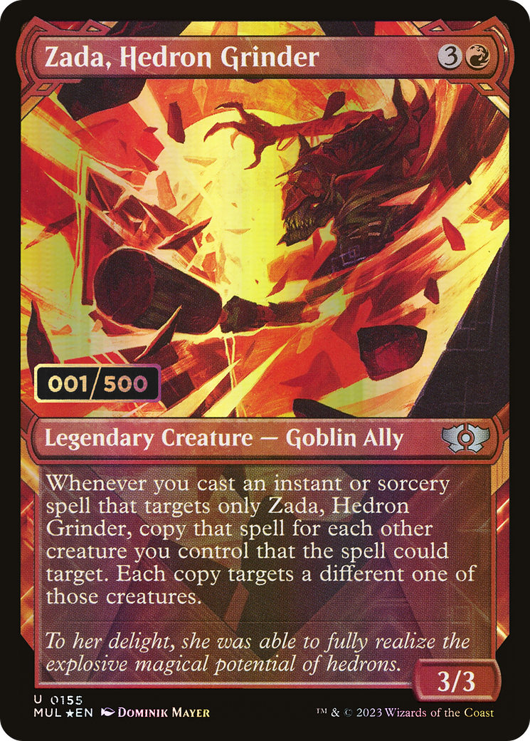 Zada, Hedron Grinder (MUL-155) - Multiverse Legends: (Showcase) Foil