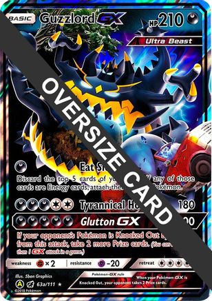 Guzzlord GX 63a/111 - Jumbo Cards Holofoil