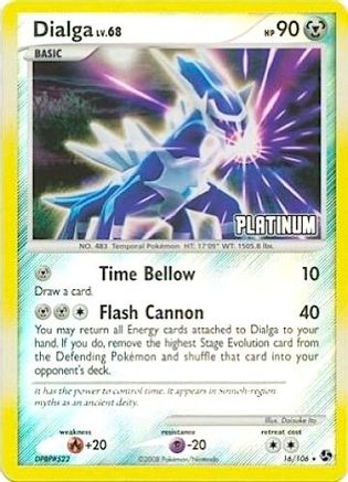 Dialga [Platinum] 016/106 - Burger King Promos Reverse Holofoil