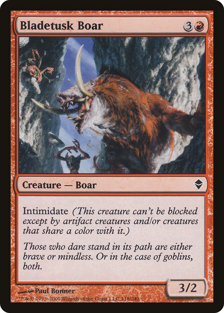 Bladetusk Boar (ZEN-118) - Zendikar Foil