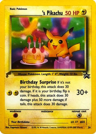 ______'s Pikachu 024 - Pikachu World Collection Promos