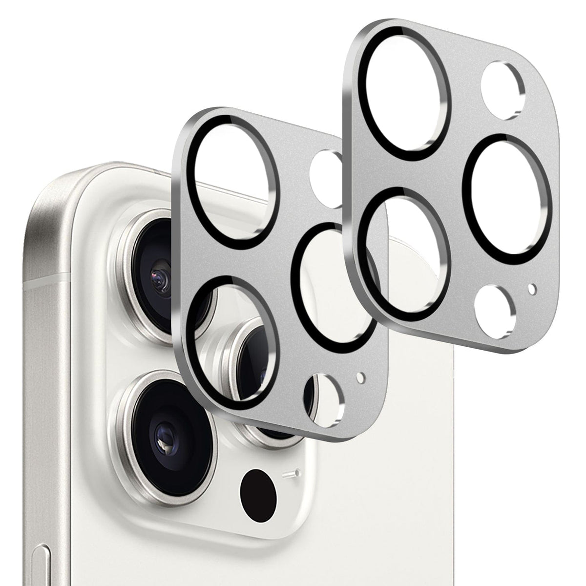 iPhone 15 Pro/Pro Max Camera Lens Protector - Ultra-Clear Glass, 2-Pack | ZeroDamage