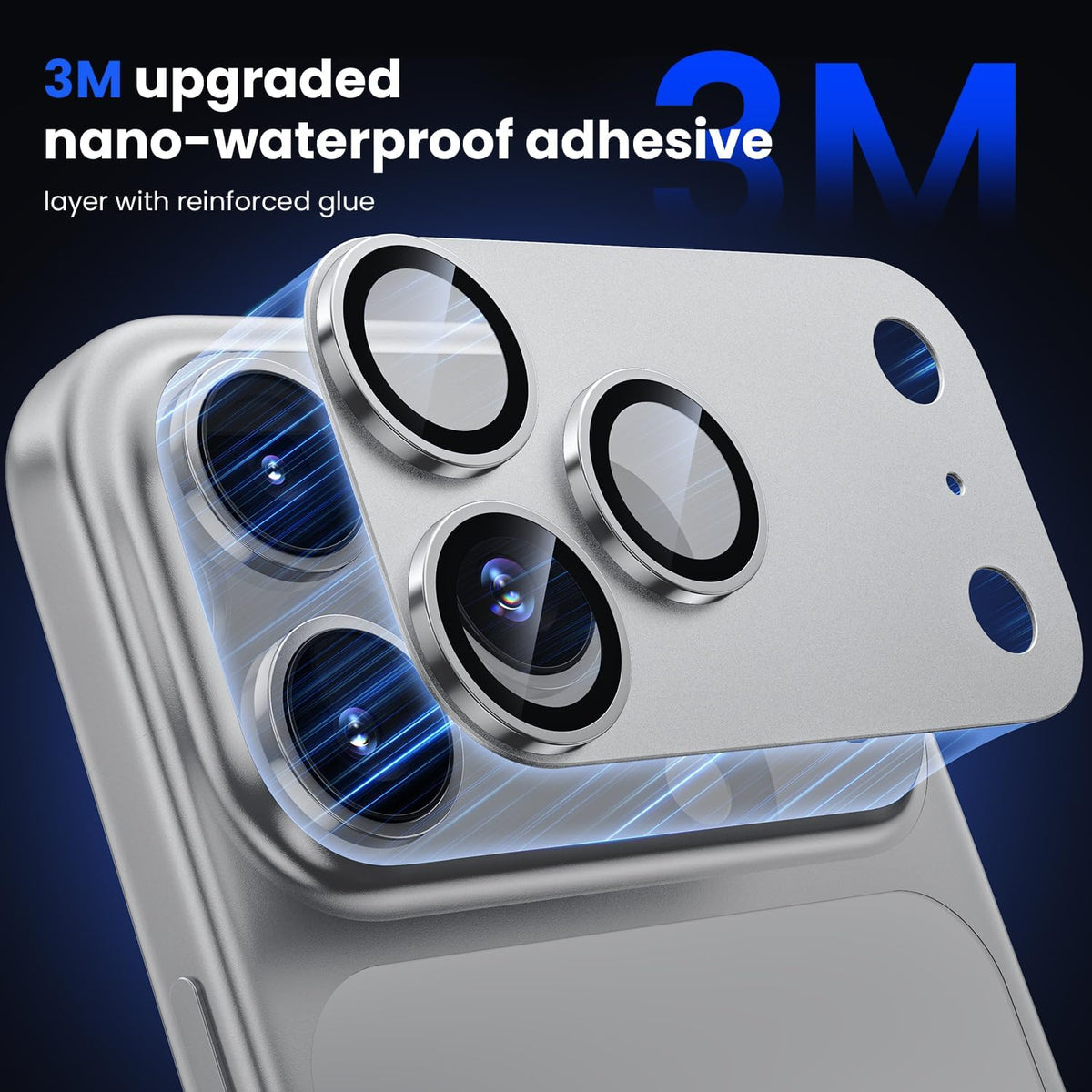 iPhone 17 Pro Max Camera Protector - Strong Titanium (2-Pack) | ZeroDamage